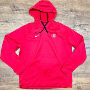 Nike Dri Fit Red Barstool Sports Hoodie Sweatshirt Mens M Swoosh Dave Portney